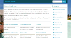 Desktop Screenshot of maldivesdir.com
